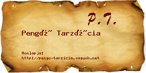 Pengő Tarzícia névjegykártya